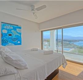 5 bedroom luxury villa with infinity pool, sea views and tennis court near Chania, sleeps 10